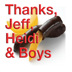 Chocolate Dipped Orange Peels