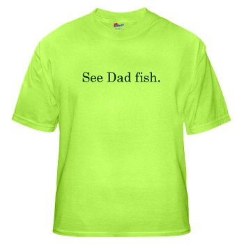 See Dad Fish Green Tee