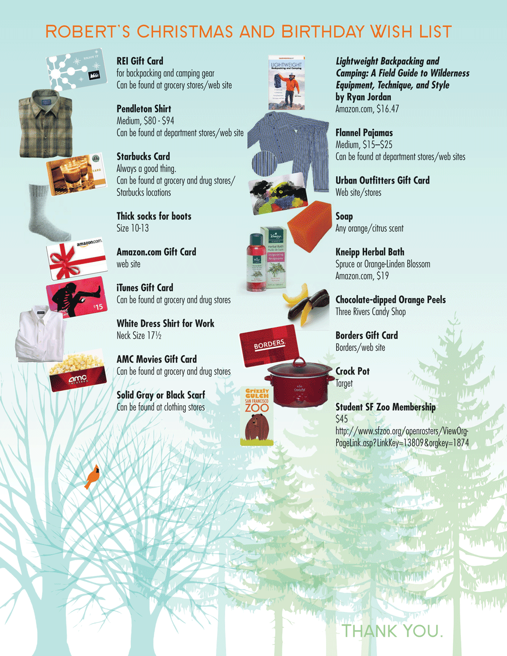 christmas wishlist